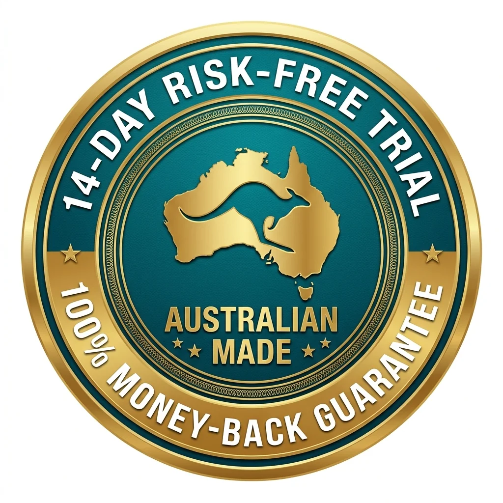 14-Day Aussie Risk-Free Money-Back Guarantee Seal